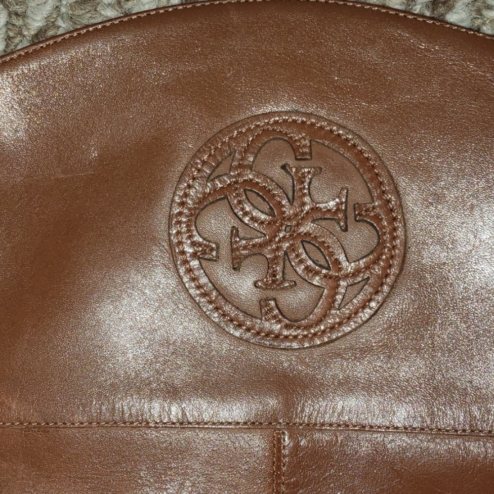 Guess real leather cognac color knee hi boots - Picture 2 of 7